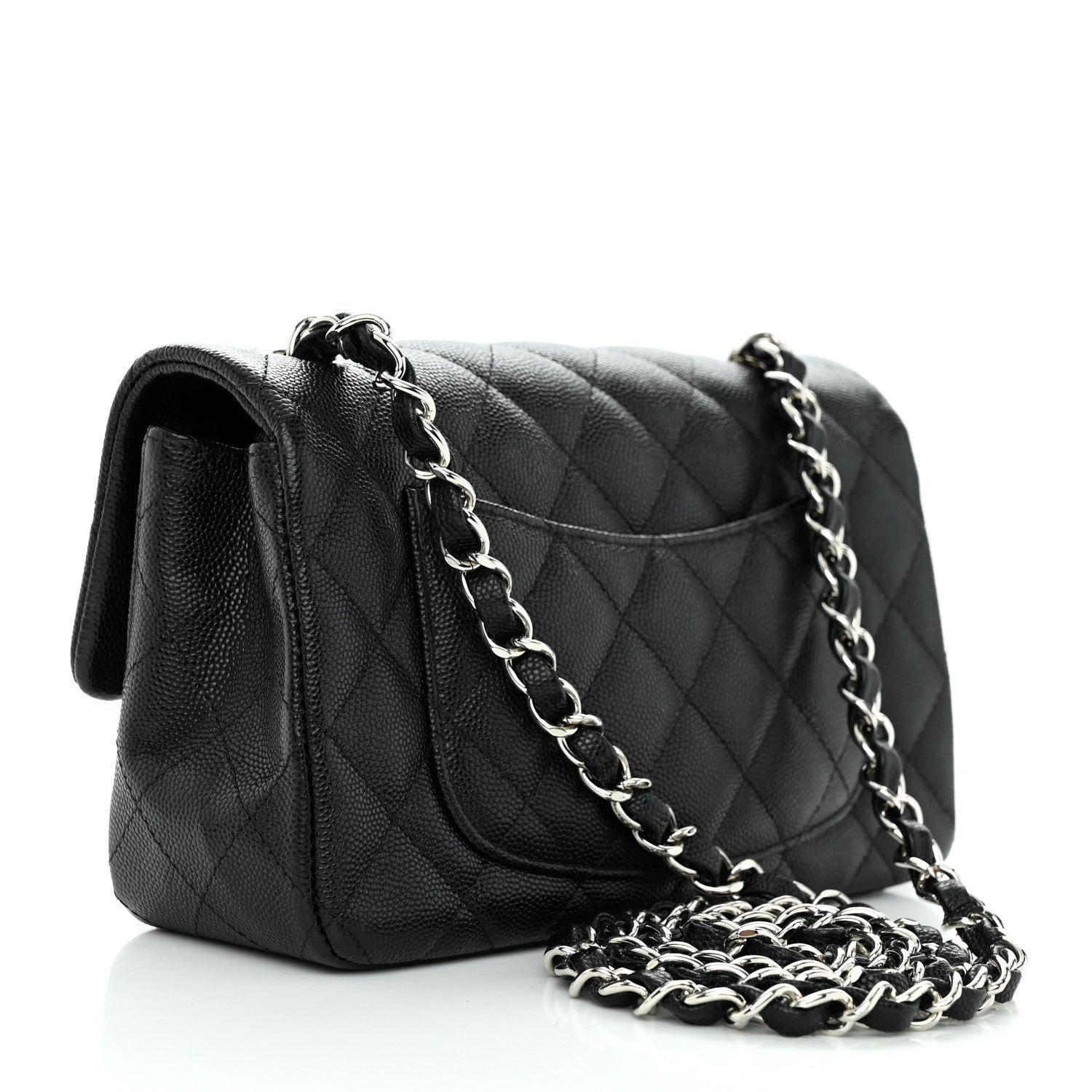 Chanel Caviar Quilted Mini Rectangular Flap Black 3 of 12