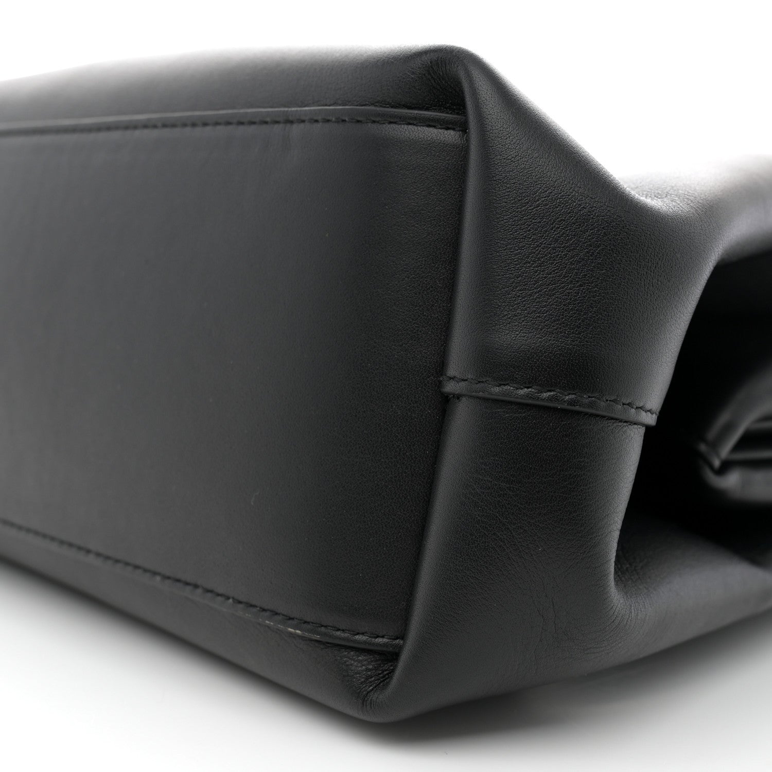 Bottega Veneta Calfskin Medium The Point Triangle Bag Black 9 of 10