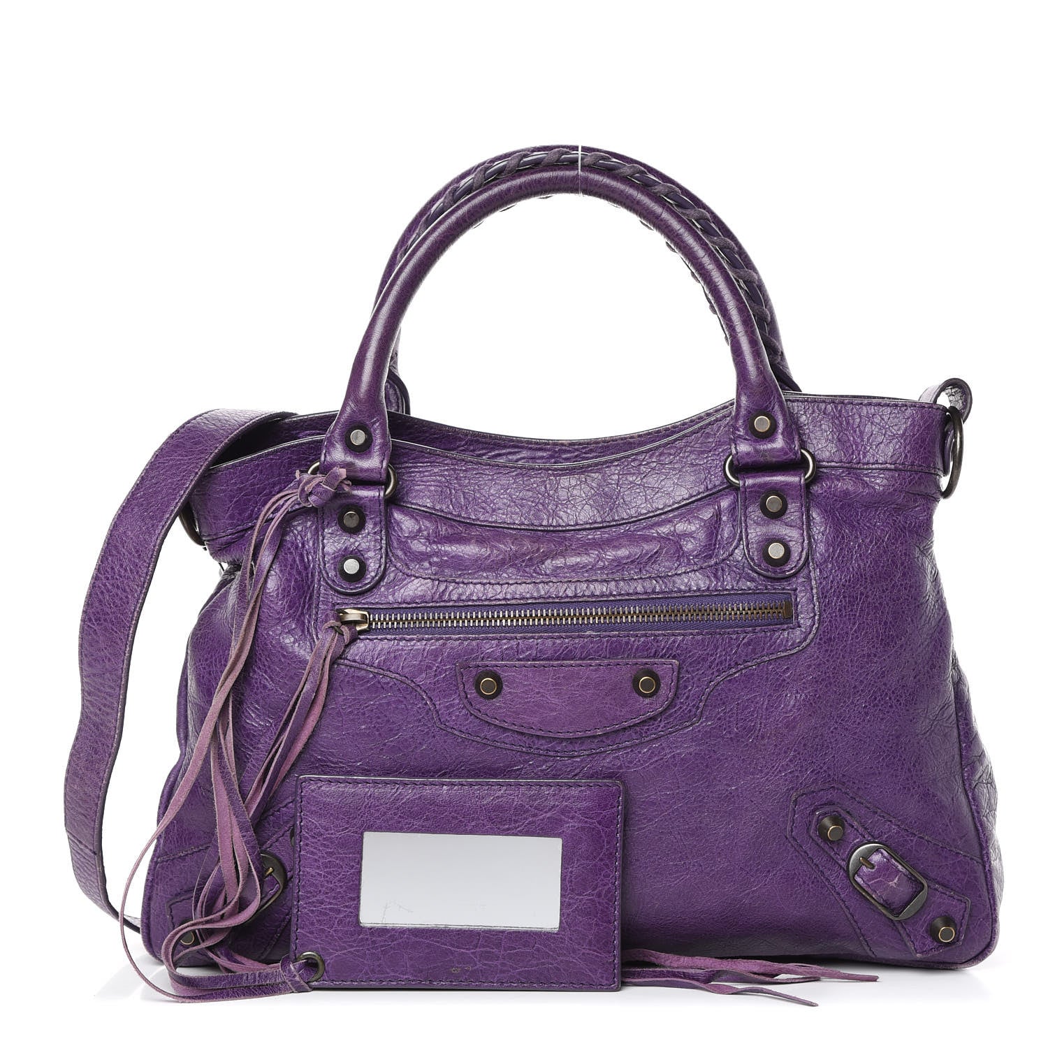Balenciaga Agneau Classic Hardware Town Dark Violet 1 of 14