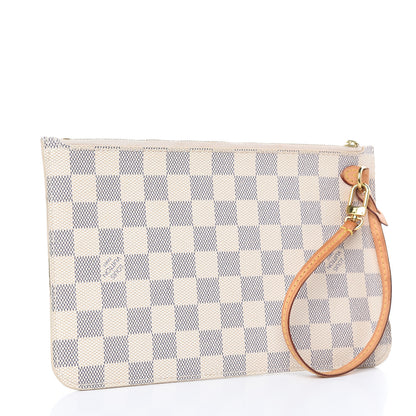 Louis Vuitton Damier Azur Neverfull MM GM Pochette 3 of 10