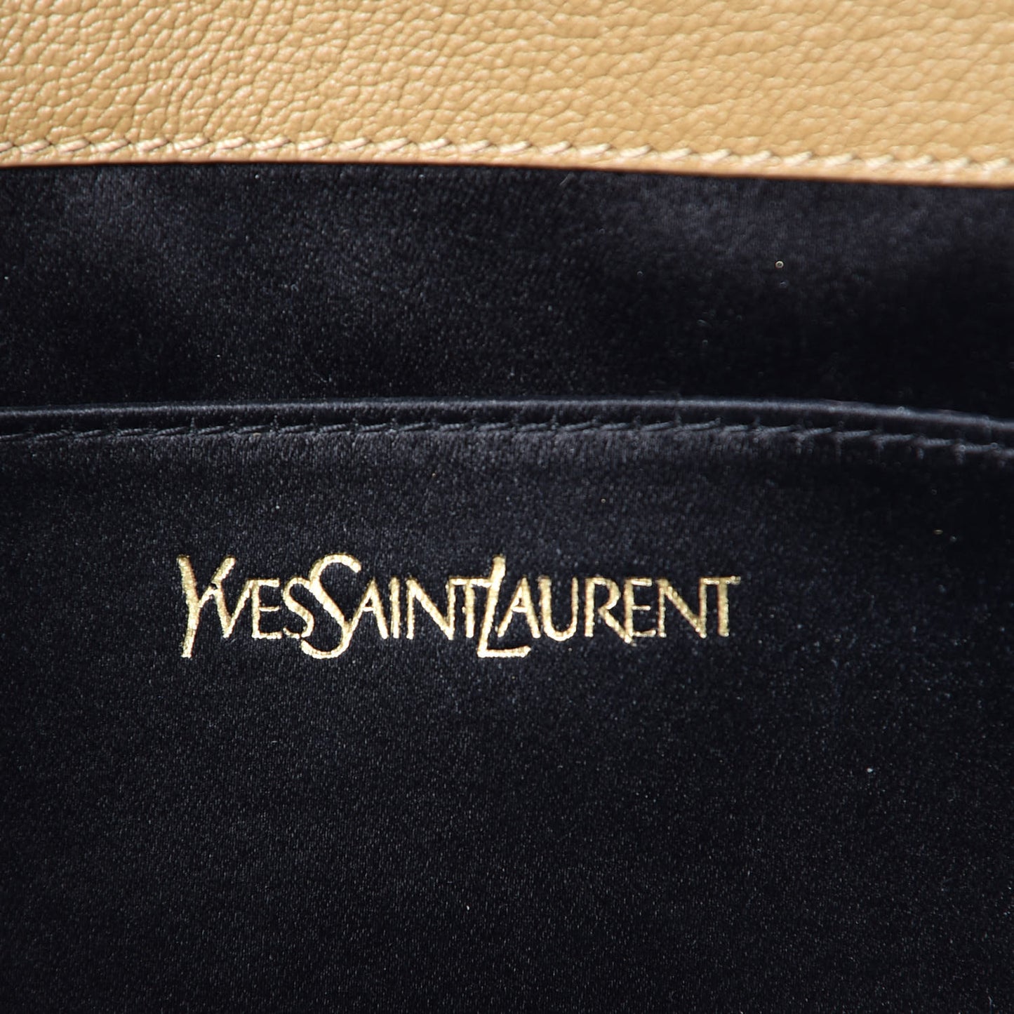 Calfskin Monogram Large Belle De Jour Clutch Beige