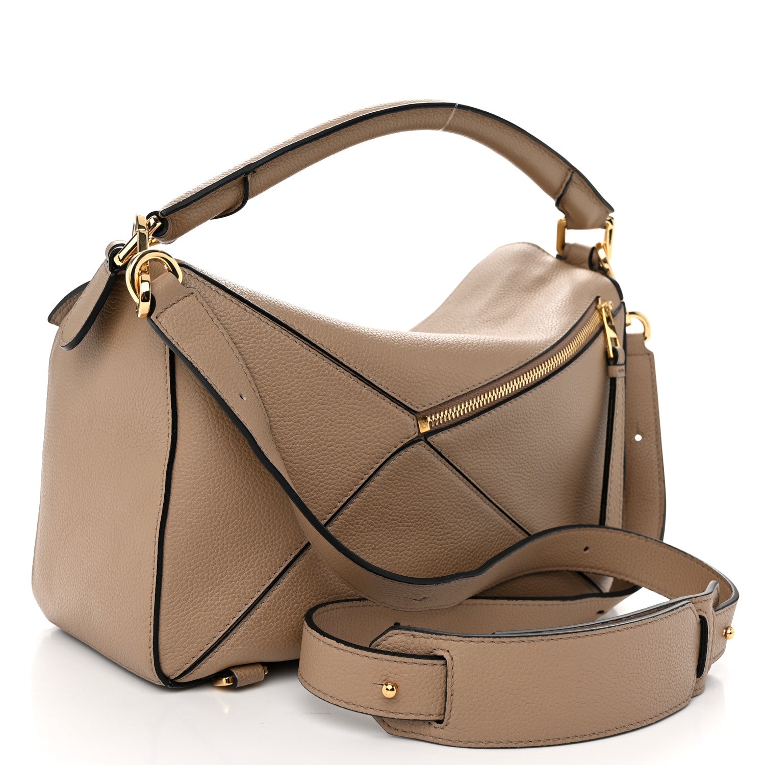 Loewe Calfskin Medium Puzzle Bag Sand 3 of 9