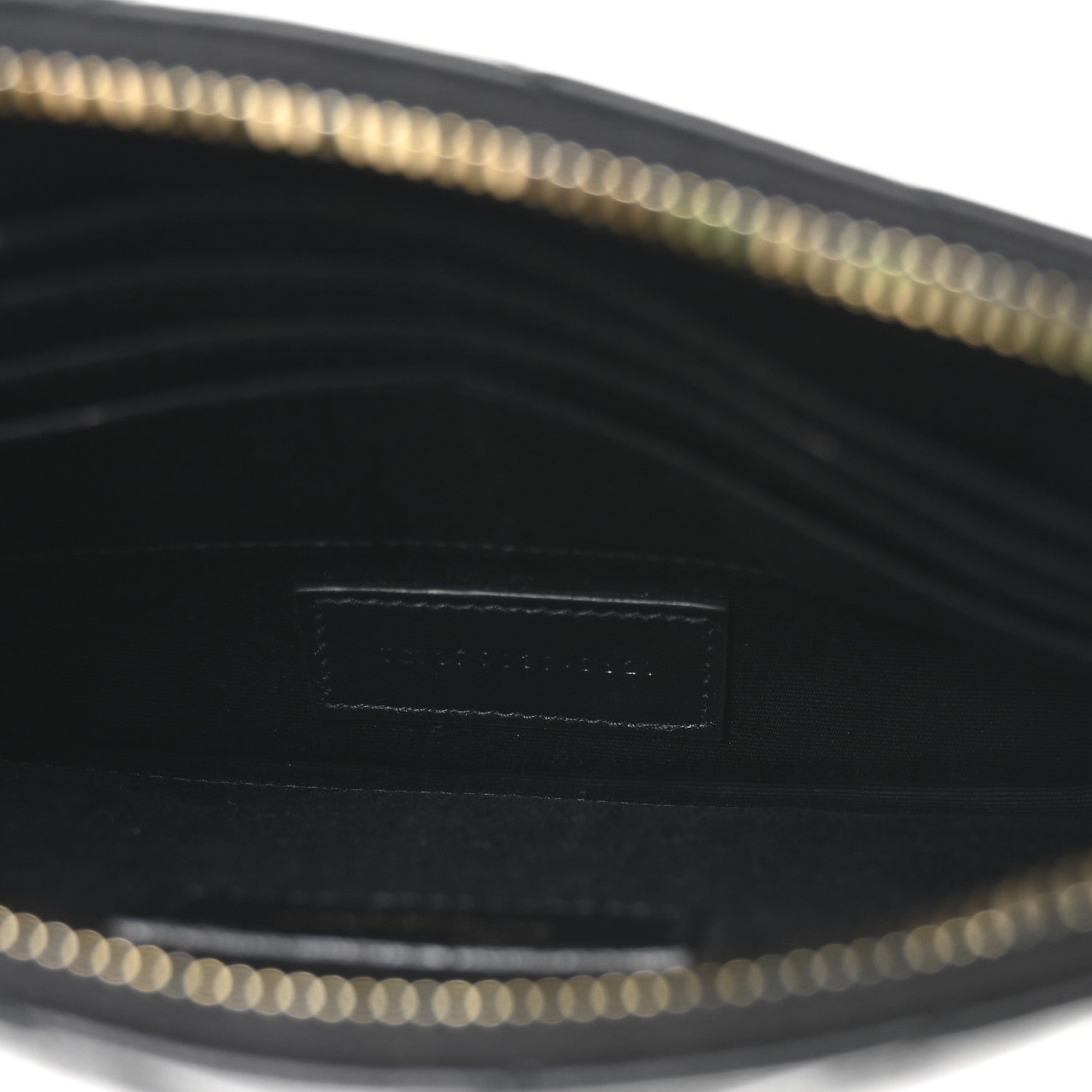 Saint Laurent Calfskin Matelasse Chevron Monogram A5 Wristlet Black 5 of 7