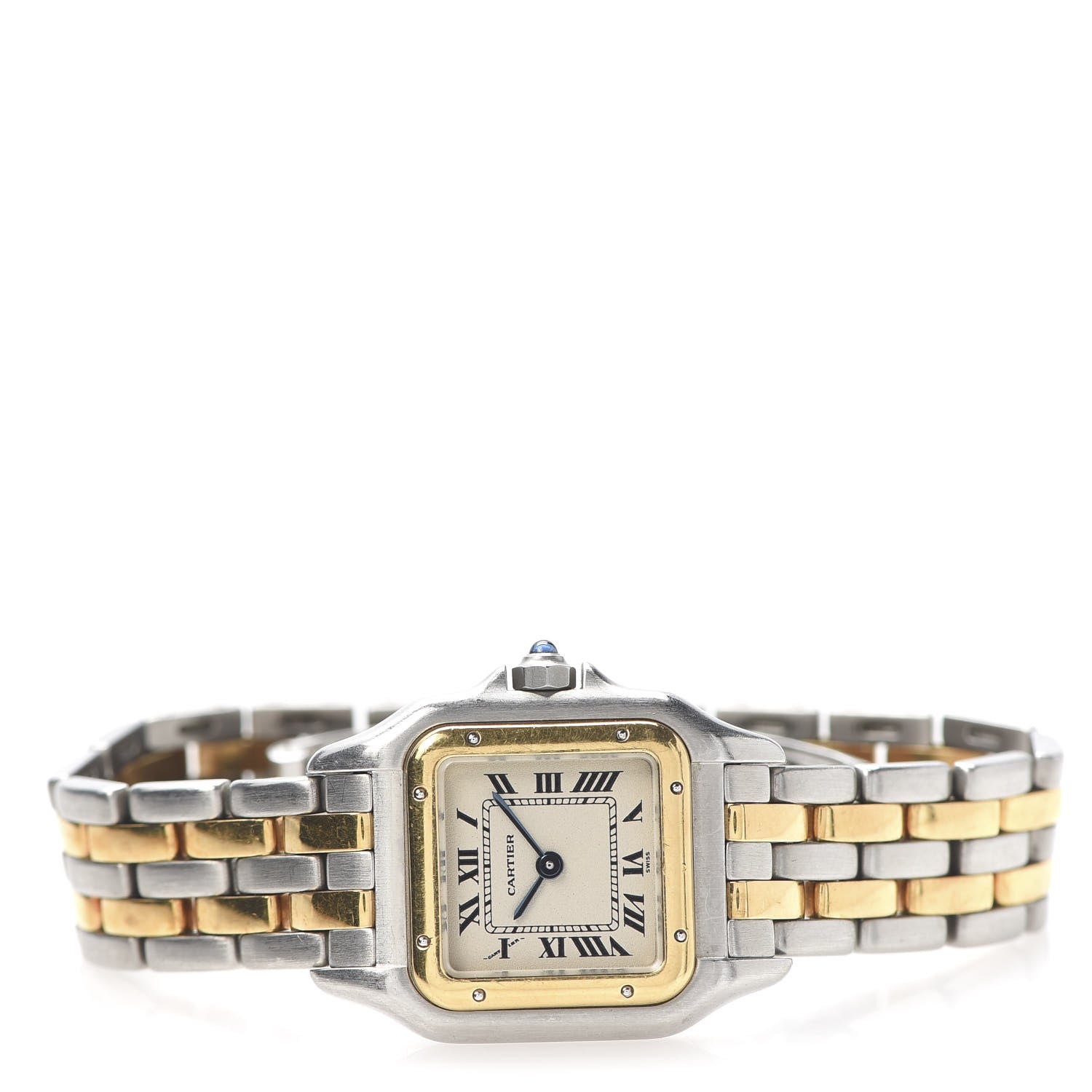 Cartier Stainless Steel 18K Yellow Gold 22mm Panthere Quartz Watch 3 of 6