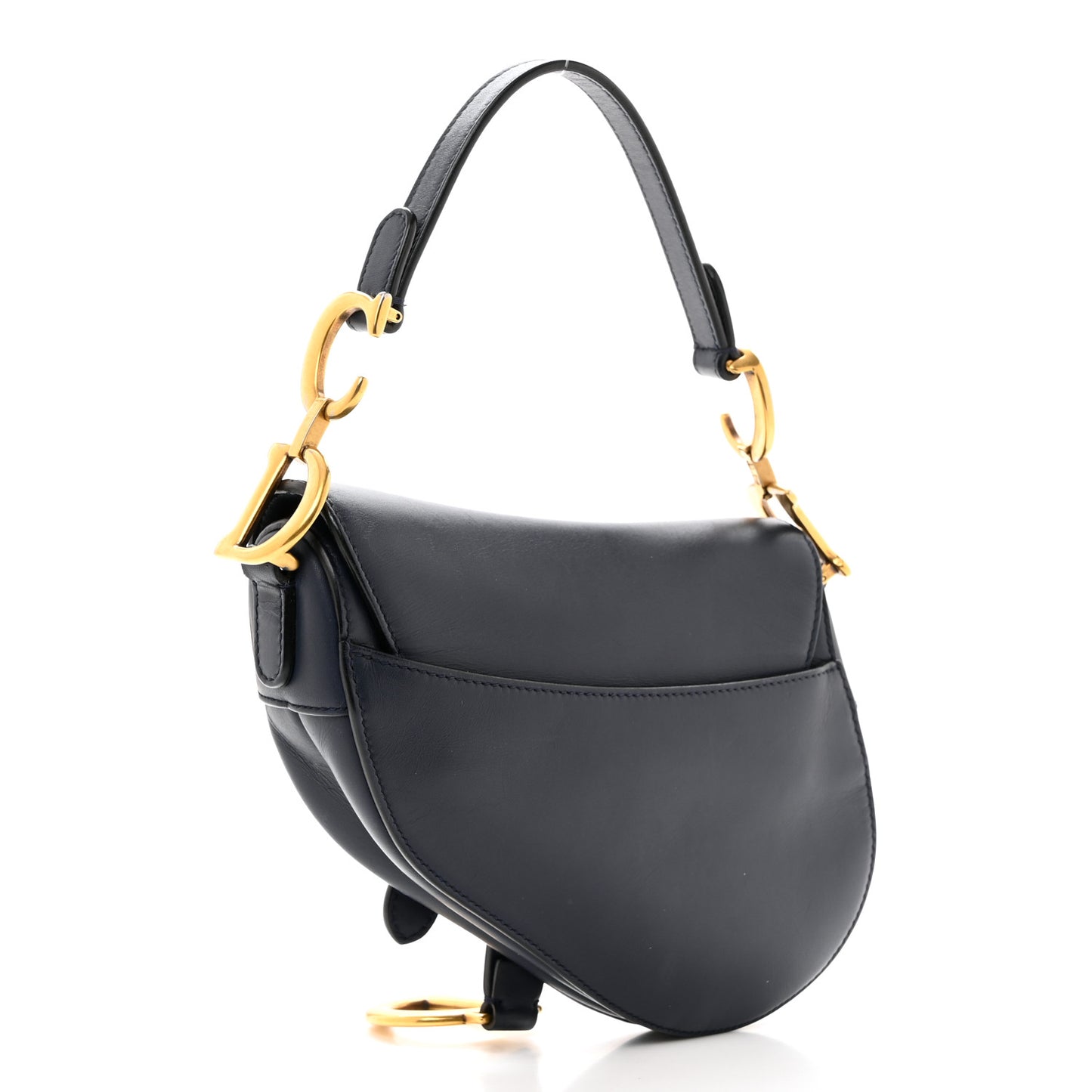 Calfskin Mini Saddle Bag Blue