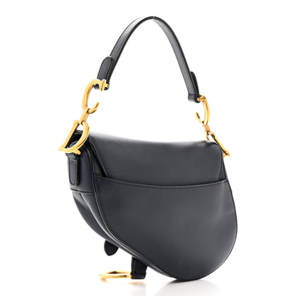Christian Dior Calfskin Mini Saddle Bag Blue 3 of 10