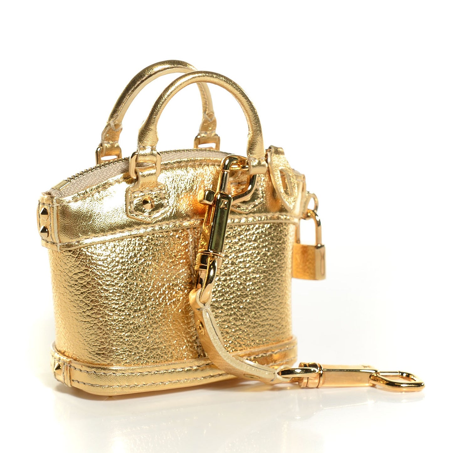 Suhali Mini Lockit Bag Charm Gold
