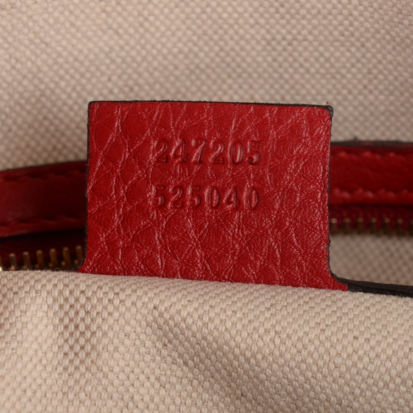 Monogram Vintage Web Medium Boston Hibiscus Red