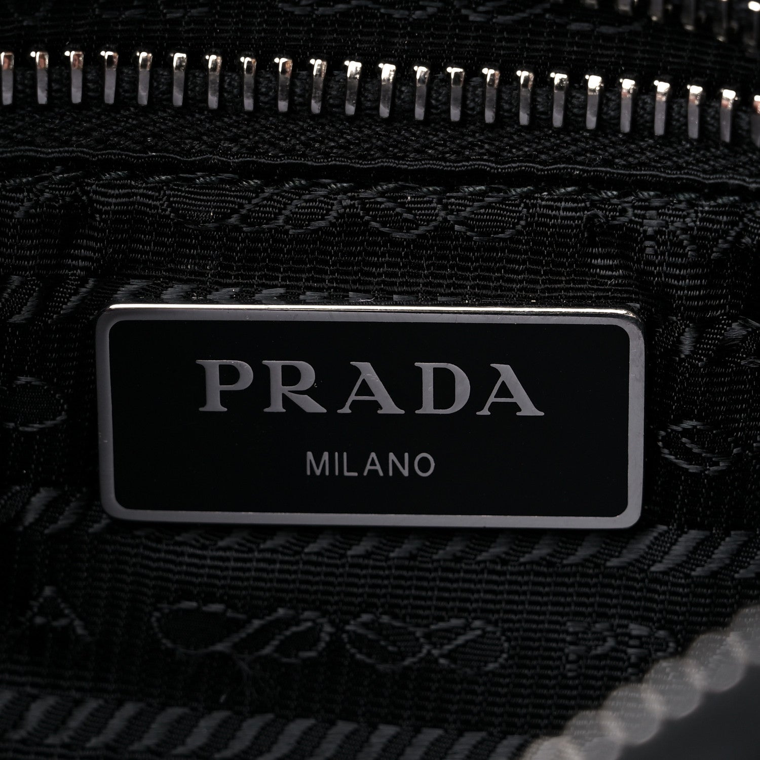 Prada Re-Nylon Triangle Padded Patchwork Shoulder Bag Black 6 of 8