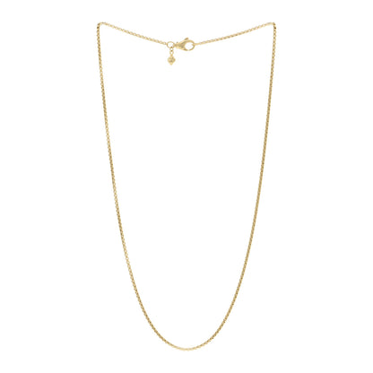 David Yurman 18K Yellow Gold 1.7mm Box Chain Necklace 18" 3 of 4