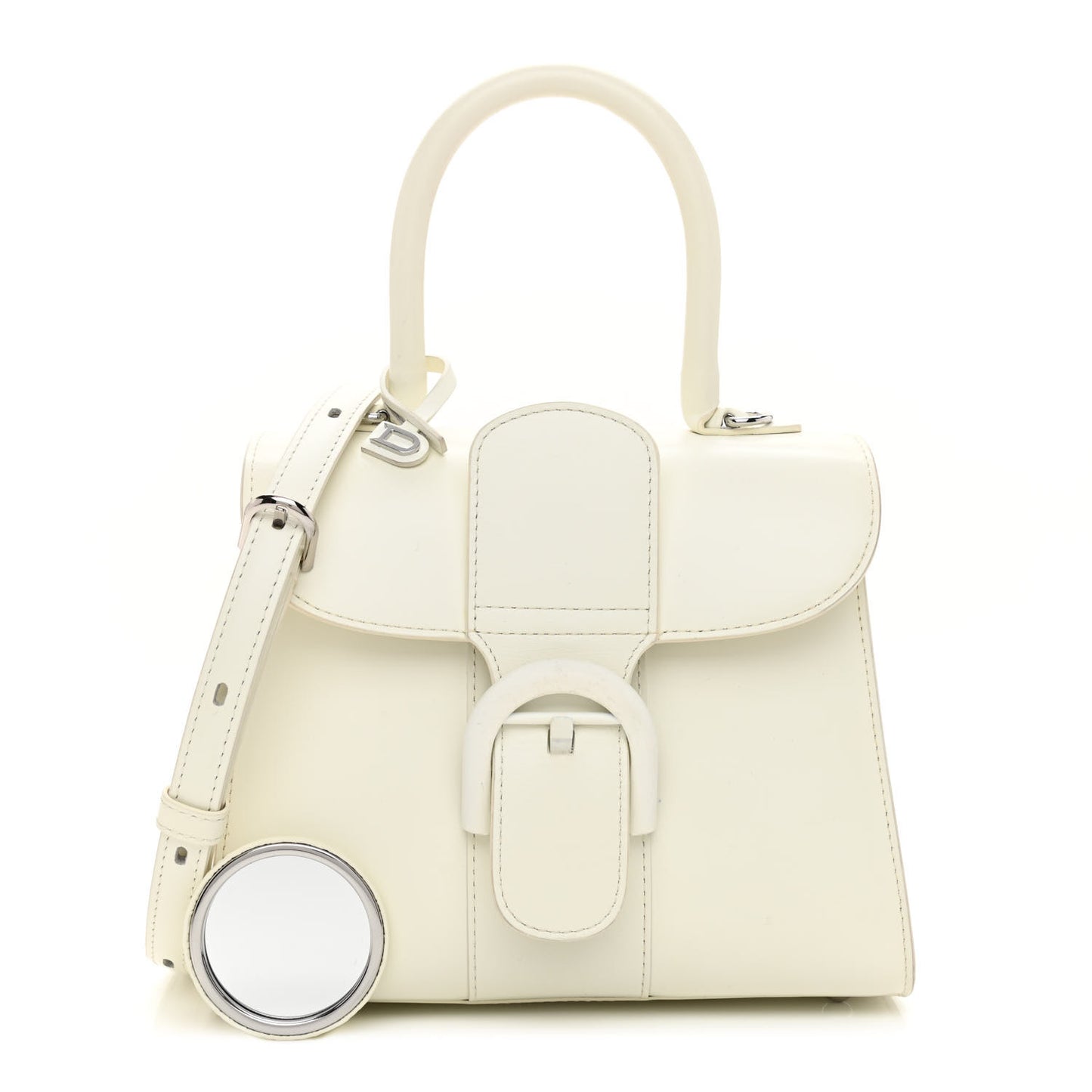 Box Calfskin Mini Brillant Satchel Ivory
