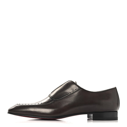 Christian Louboutin Calfskin Mens Lafitte On Flat Loafers 43 Brown 1 of 9