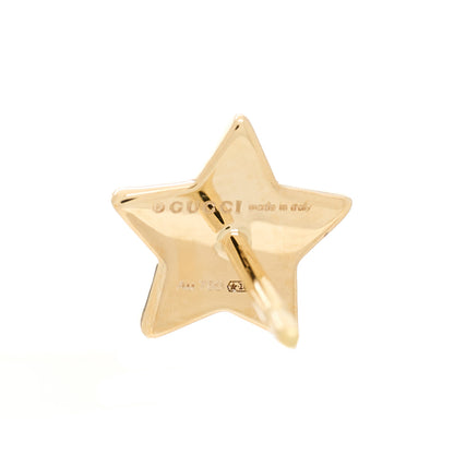Gucci 18K Yellow Gold Icon Square Star Earrings 5 of 6