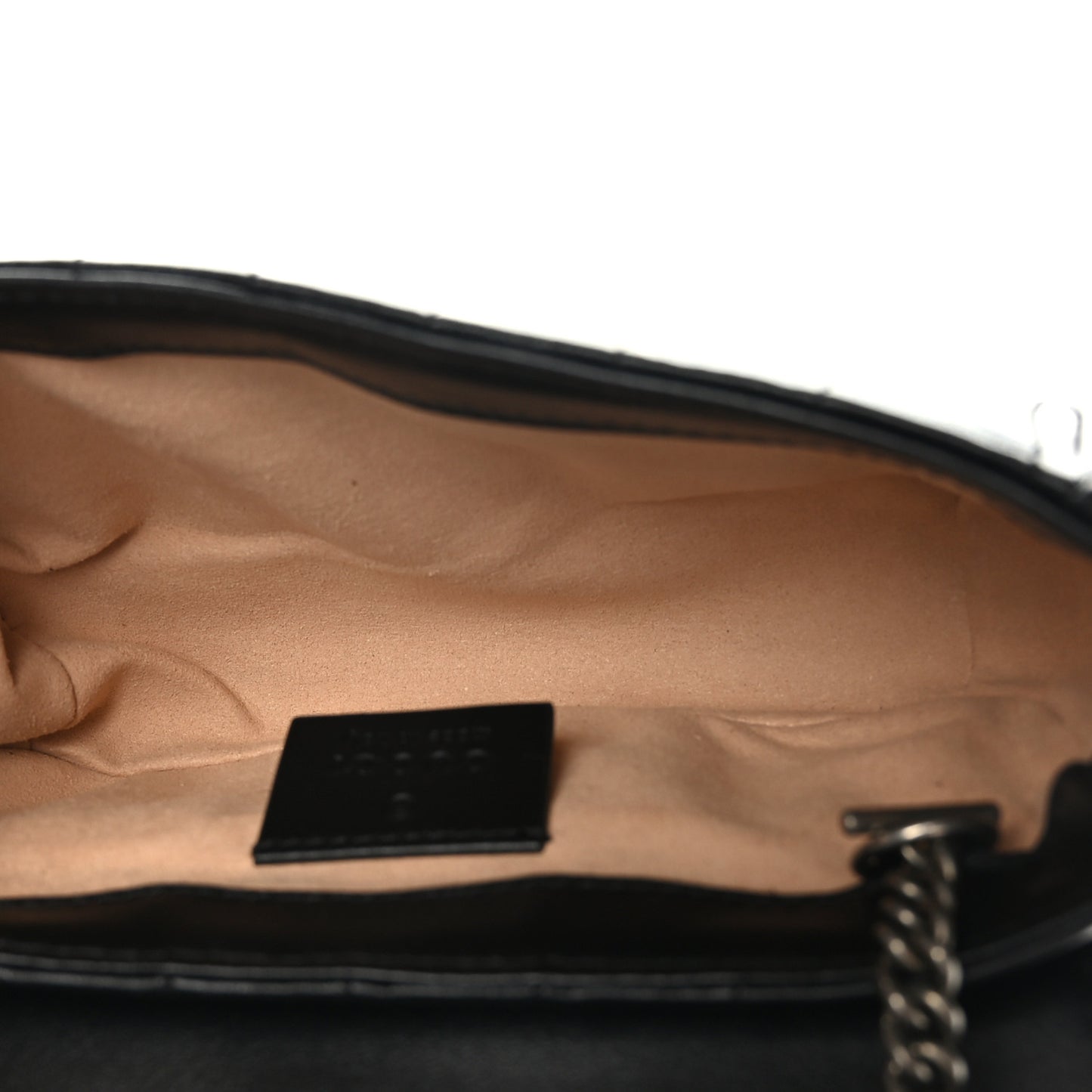 Calfskin Matelasse Aria Super Mini GG Marmont Shoulder Bag Black