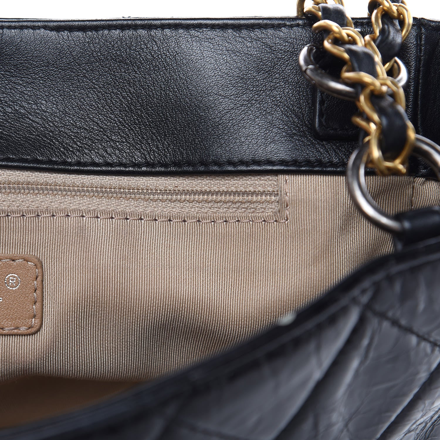 Chanel Glazed Crinkled Calfskin Medium East West Flap Black 10 of 12