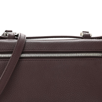Loro Piana Grained Calfskin L19 Extra Pocket Pouch Plum 7 of 9