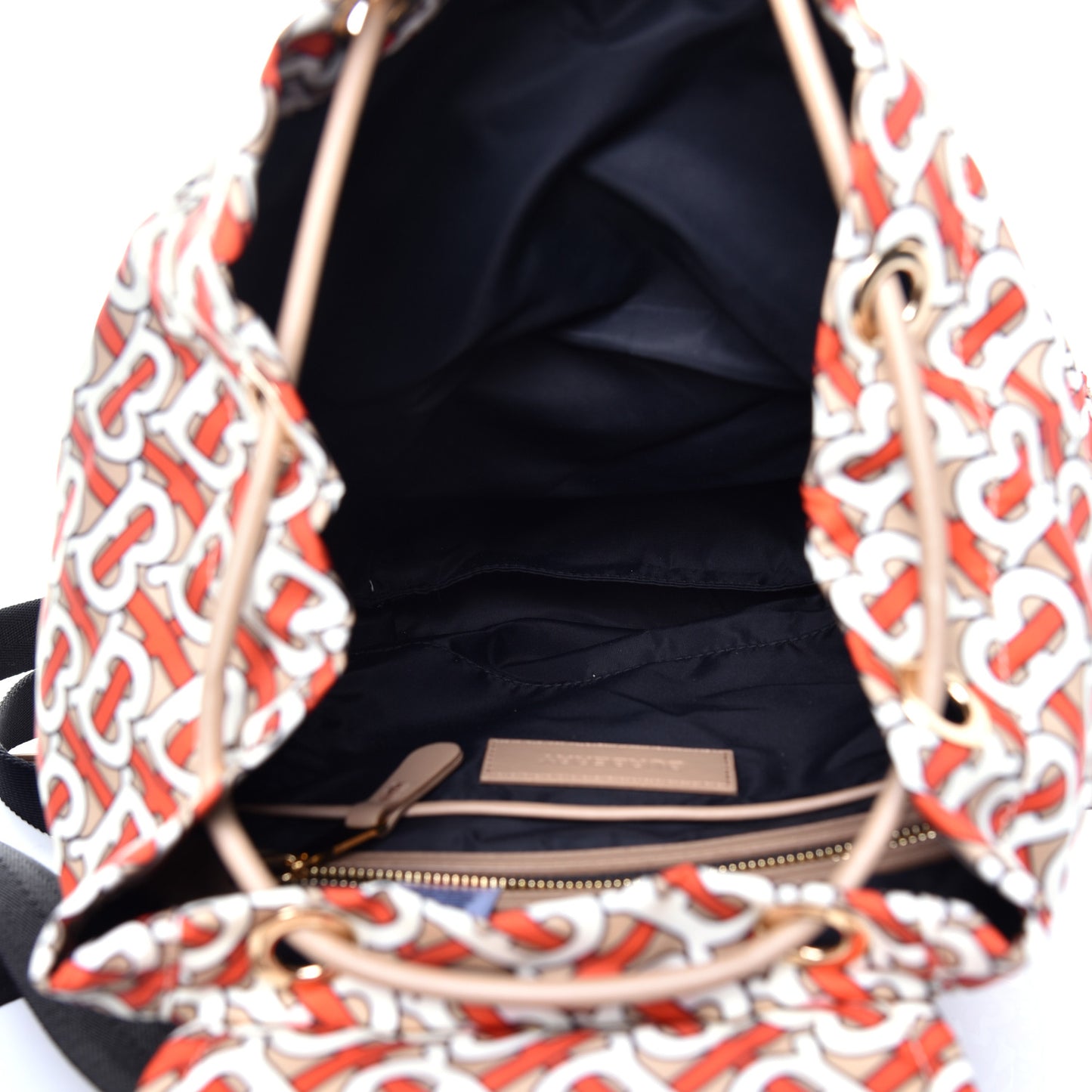 Nylon Monogram Medium Rucksack Backpack Vermillion
