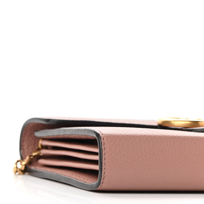 Gucci Cellarius Calfskin GG Marmont Chain Wallet Rosy Phard 8 of 11