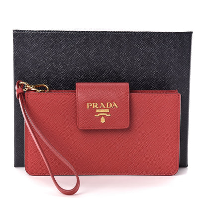 Prada Saffiano Metal Wristlet iPhone Case Fuoco 8 of 8