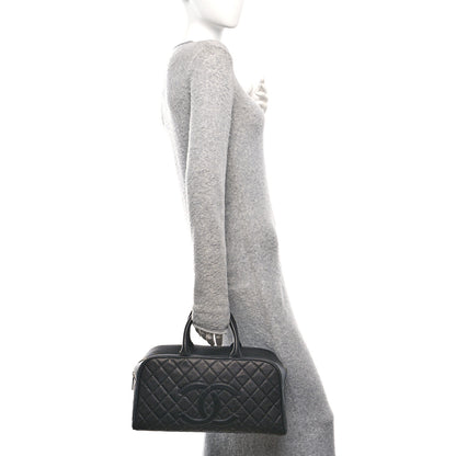 Chanel Caviar Quilted Large Bowler Black 2 of 12