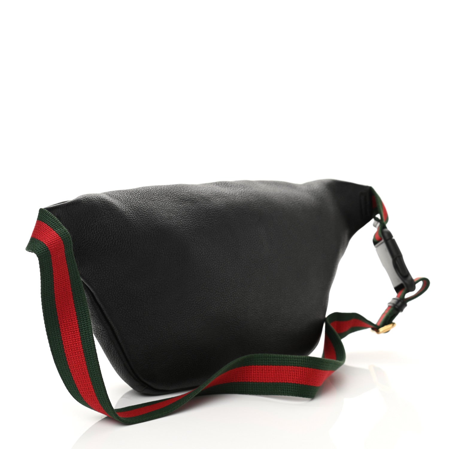 Gucci Grained Calfskin Logo Belt Bag Black 2 of 9