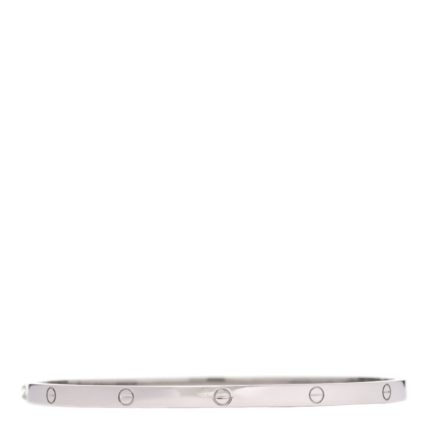 Cartier 18K White Gold Small LOVE Bracelet 19 3 of 6