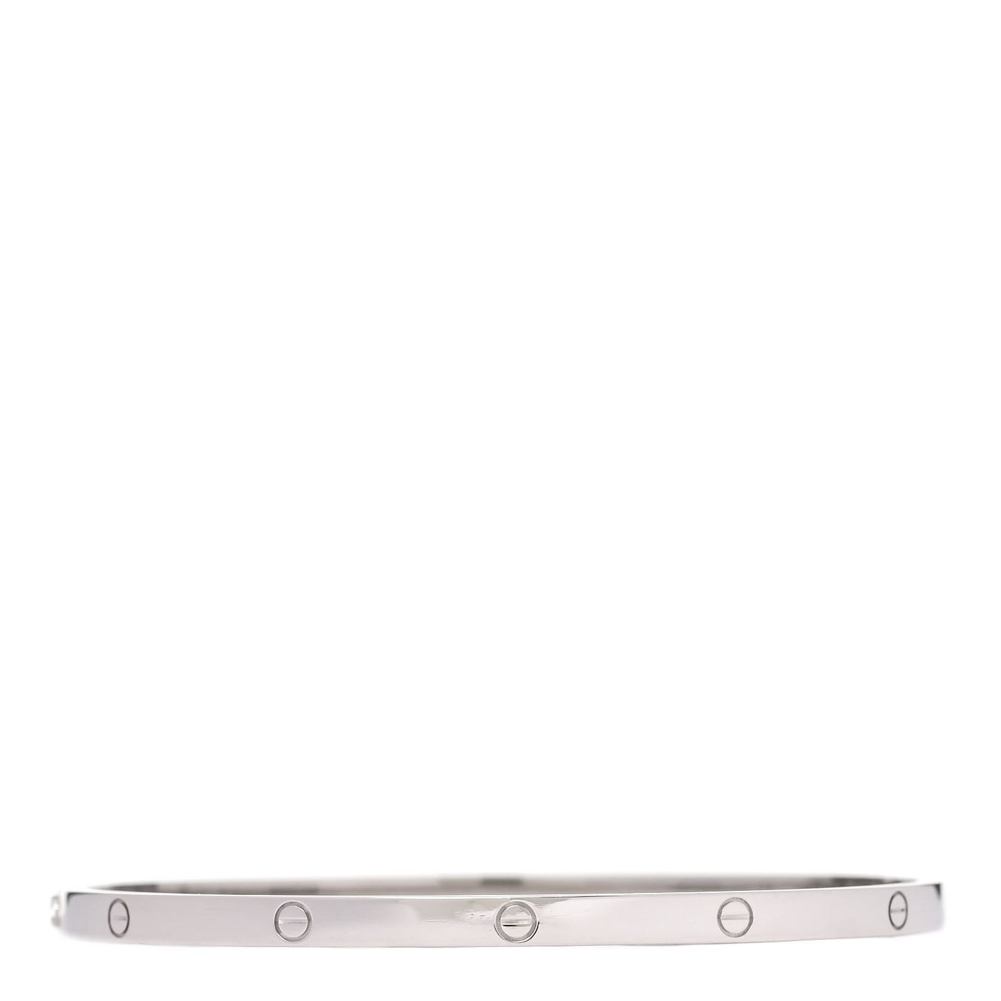 18K White Gold Small LOVE Bracelet 19