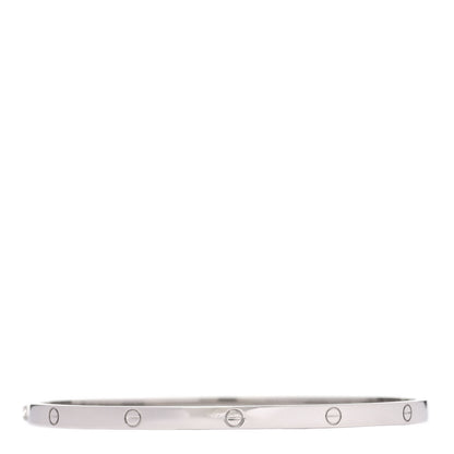 Cartier 18K White Gold Small LOVE Bracelet 19 3 of 6