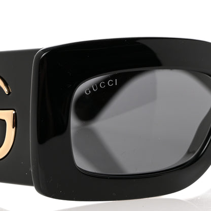 Gucci Acetate Rectangular Sunglasses GG0811S Black 7 of 7