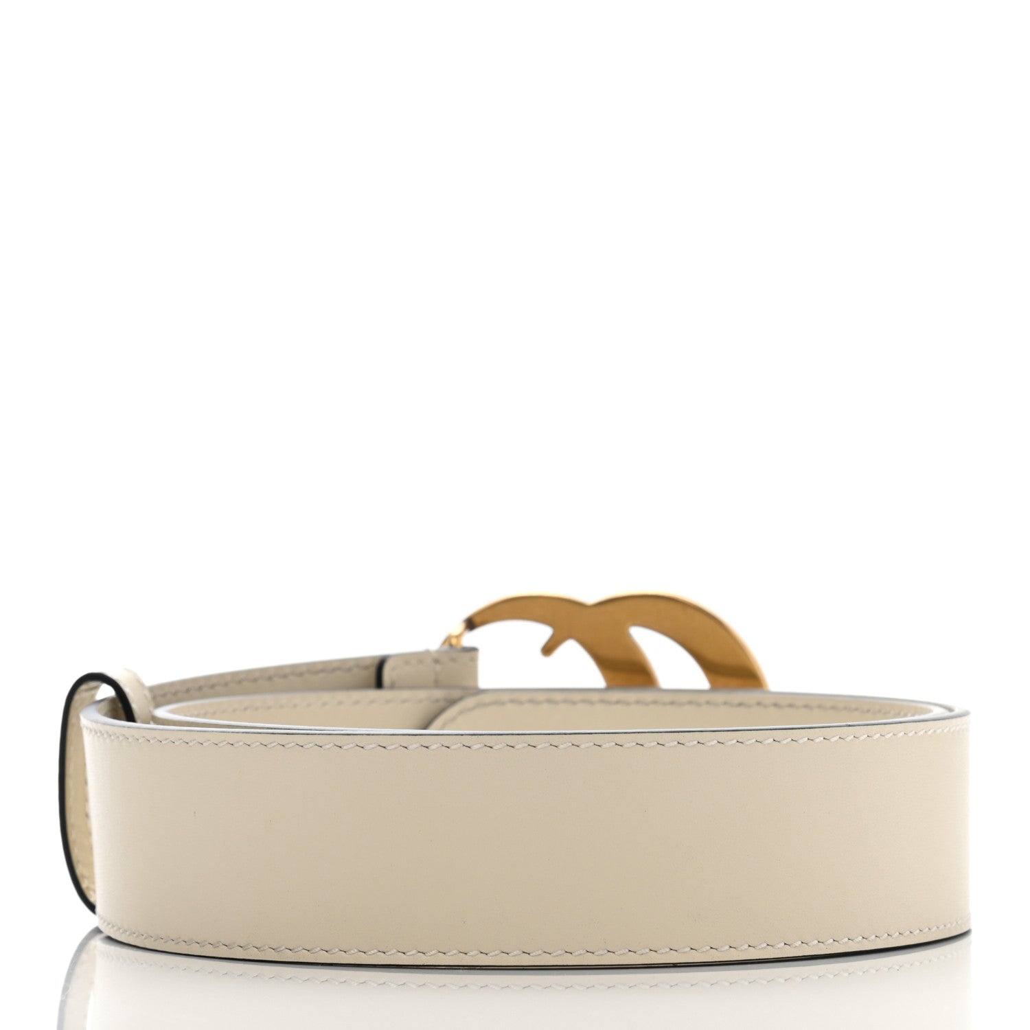 Gucci Calfskin Double G 40mm Belt 80 32 Mystic White 2 of 5