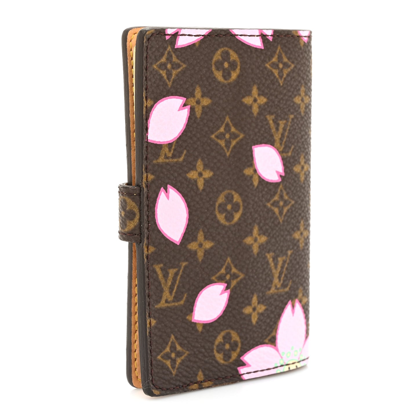Monogram Cherry Blossom Carnet de Bal Mini Agenda Cover Brown