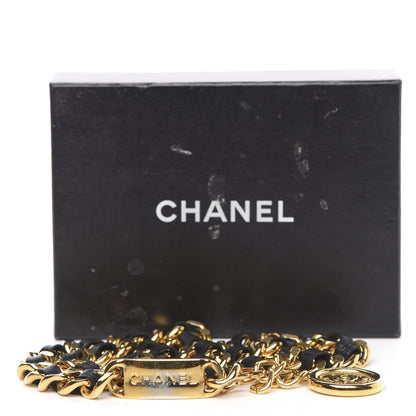 Chanel Lambskin Chain 31 Rue Cambon Medallion Belt Gold Black 4 of 4