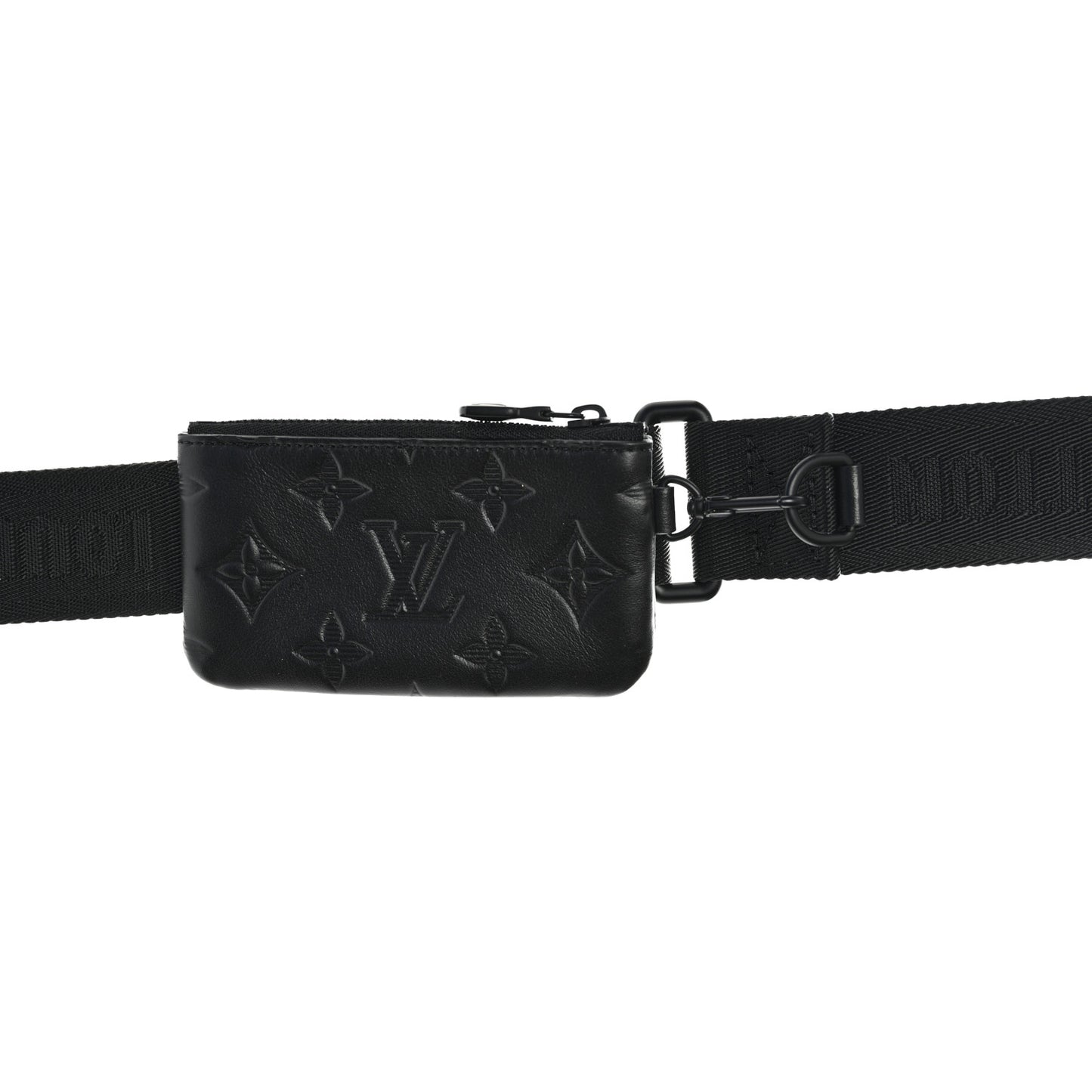 Calfskin Monogram Shadow Duo Messenger Black