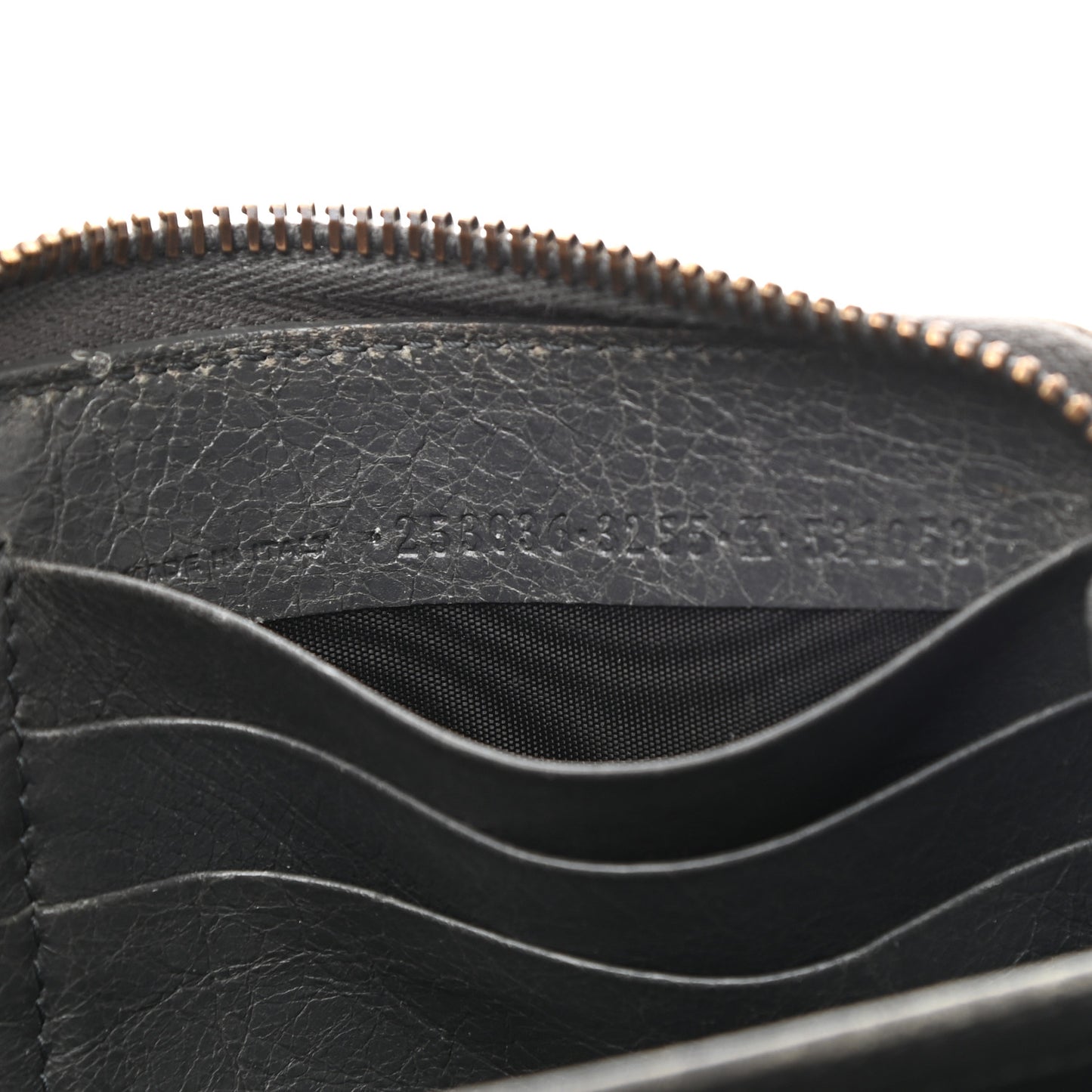 Agneau Classic Hardware Continental Zip Around Wallet Gris Tarmac