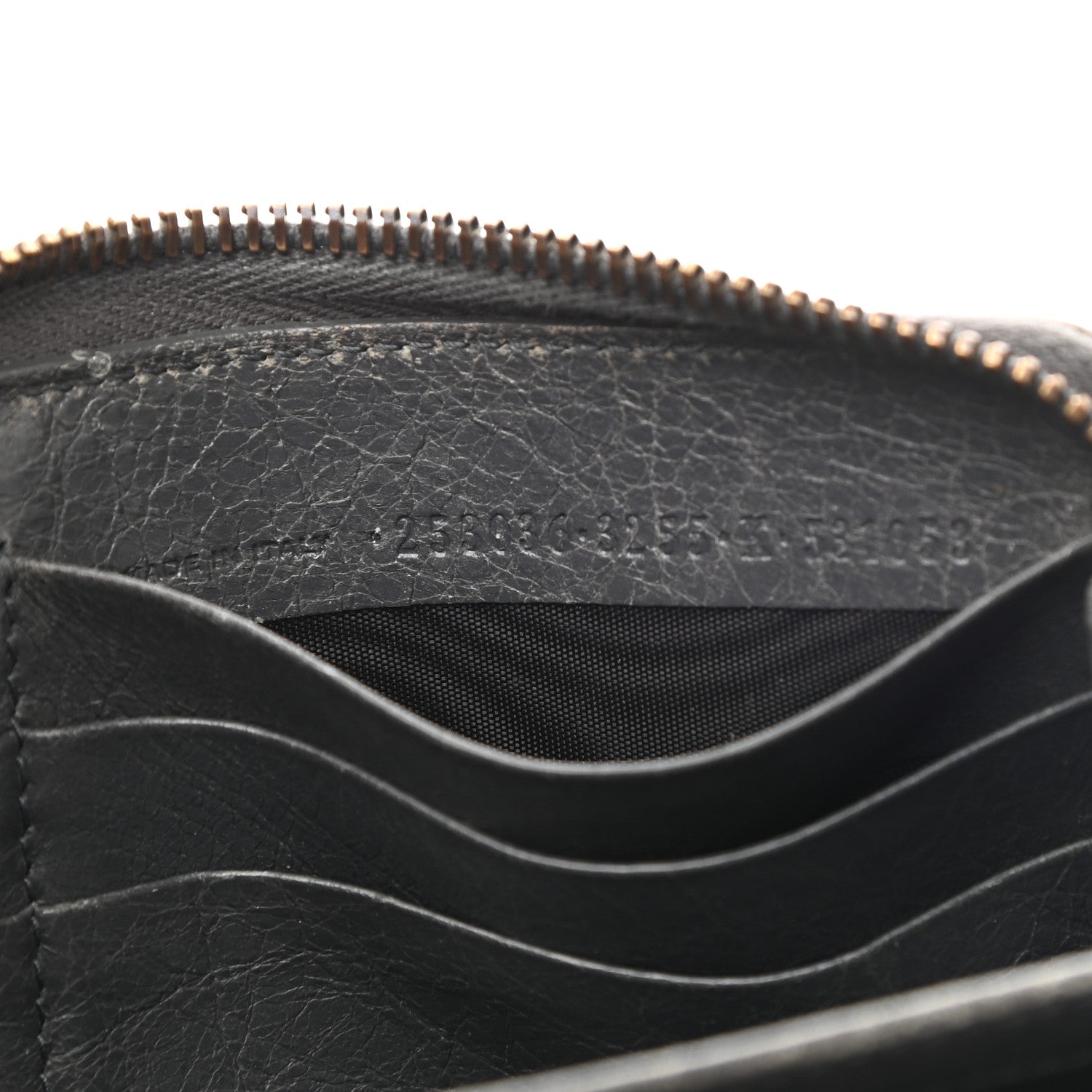 Balenciaga Agneau Classic Hardware Continental Zip Around Wallet Gris Tarmac 6 of 8