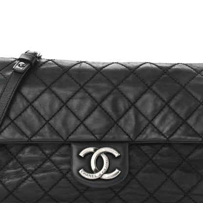 Chanel Iridescent Calfskin Large Coco Daily Flap Black 7 of 10