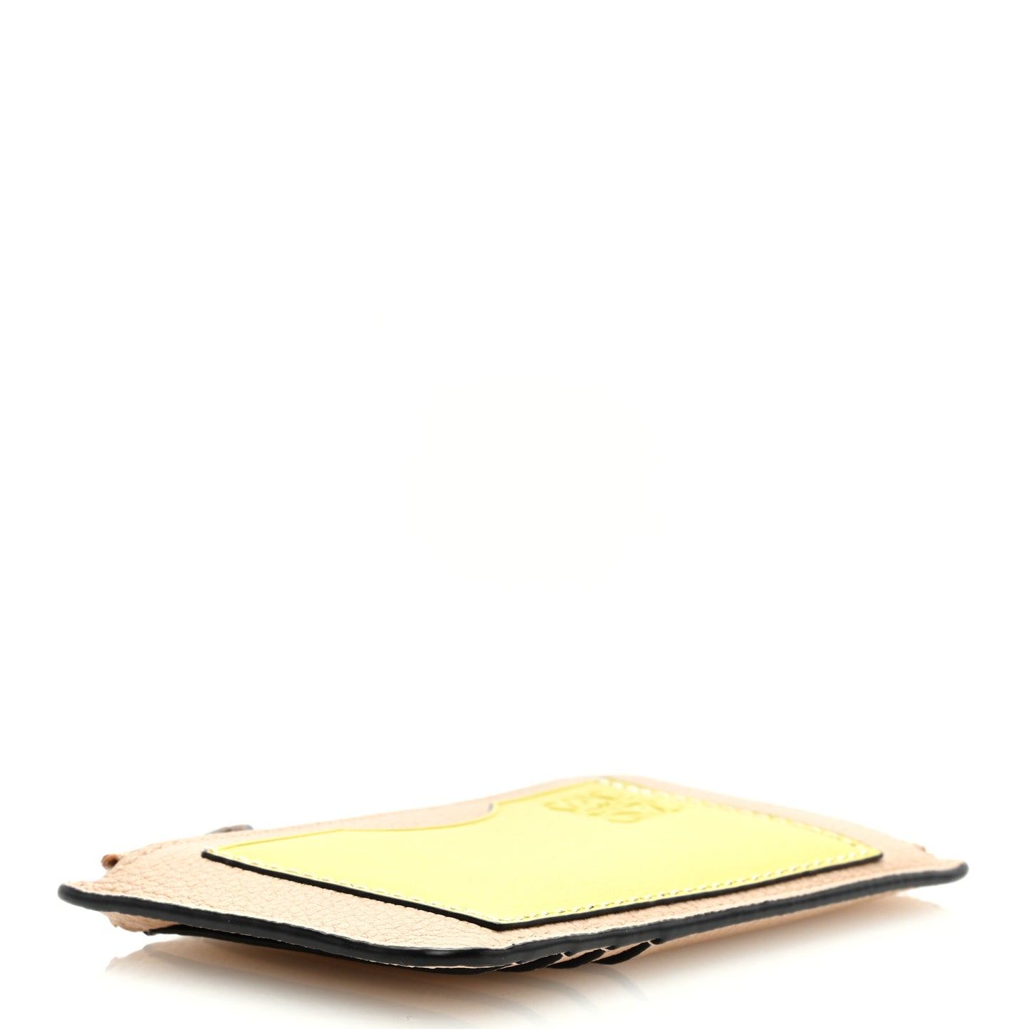 Soft Grained Calfskin Coin Card Holder Nude Citronelle