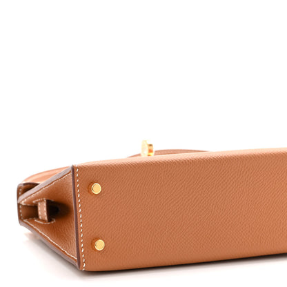 Hermes Epsom Mini Kelly Sellier 20 Gold 7 of 9