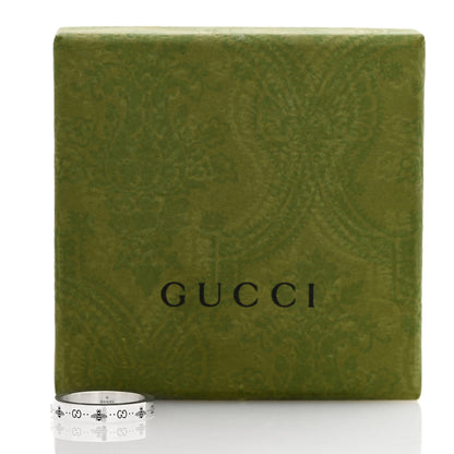 Gucci Sterling Silver Narrow Bee Ring 59 8.75 7 of 7