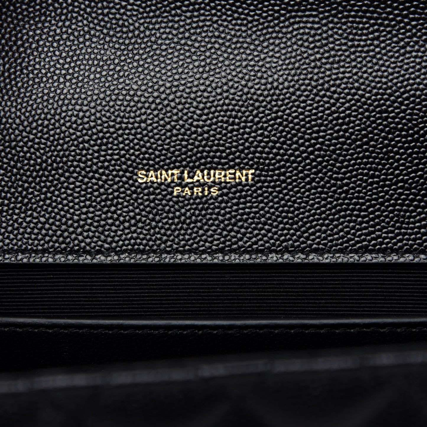 Grain De Poudre Textured Mixed Matelasse Triquilt Medium Monogram Satchel Black