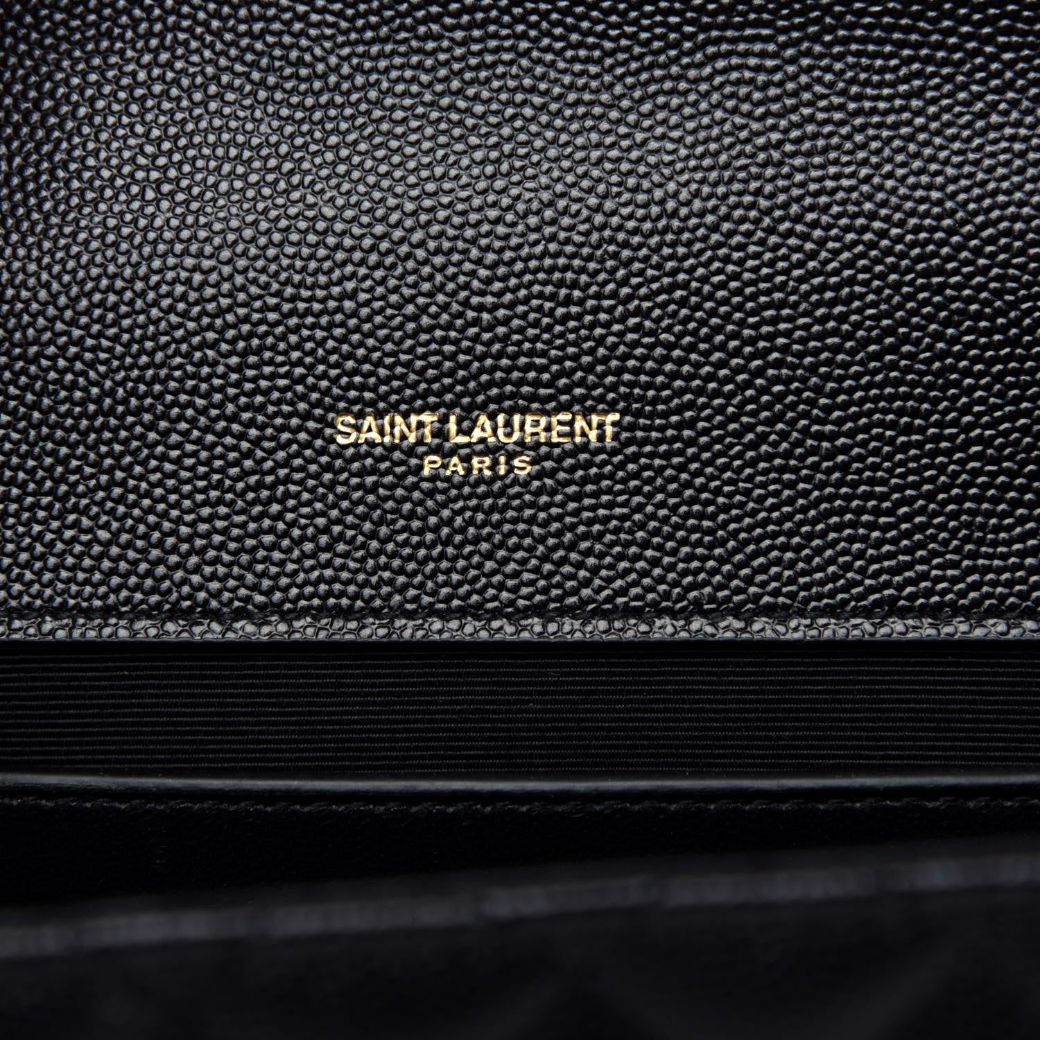 Saint Laurent Grain De Poudre Textured Mixed Matelasse Triquilt Medium Monogram Satchel Black 7 of 10