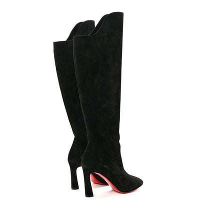 Christian Louboutin Veau Velours Eleonor Botta 85 Tall Boots 36 Black 4 of 7