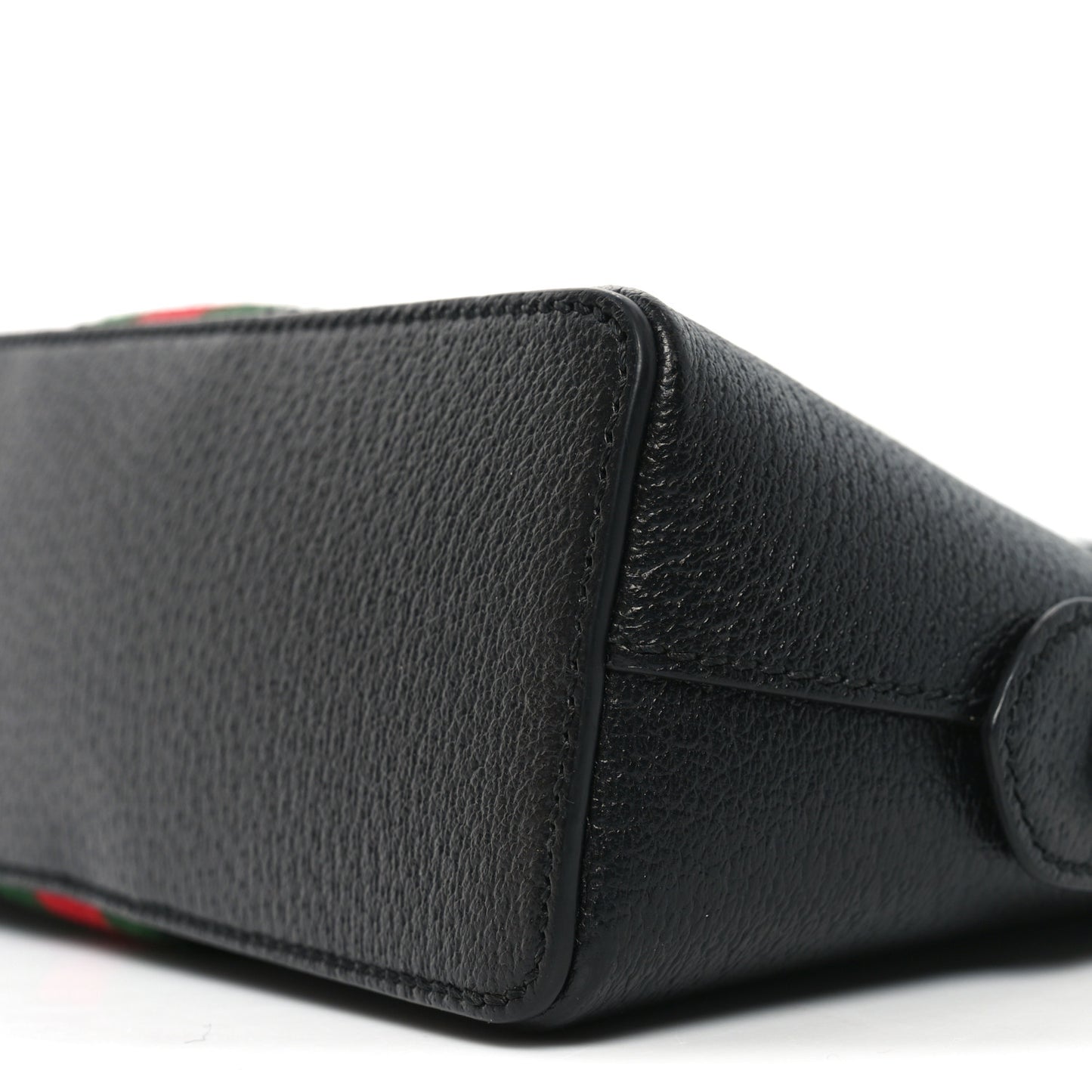 Calfskin GG Web Small Ophidia Dome Shoulder Bag Black