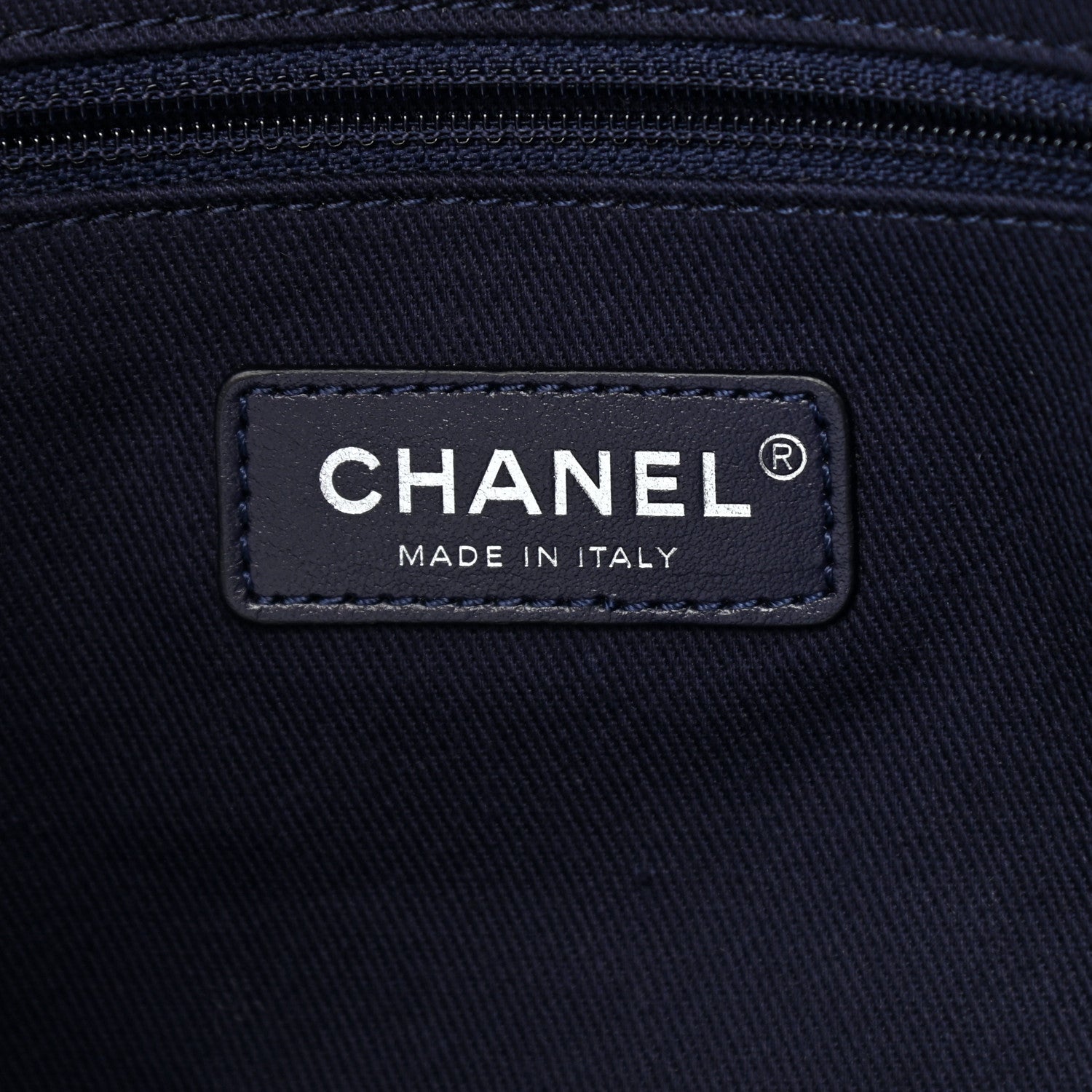 Chanel Mixed Fibers Small Deauville Tote Navy 7 of 11