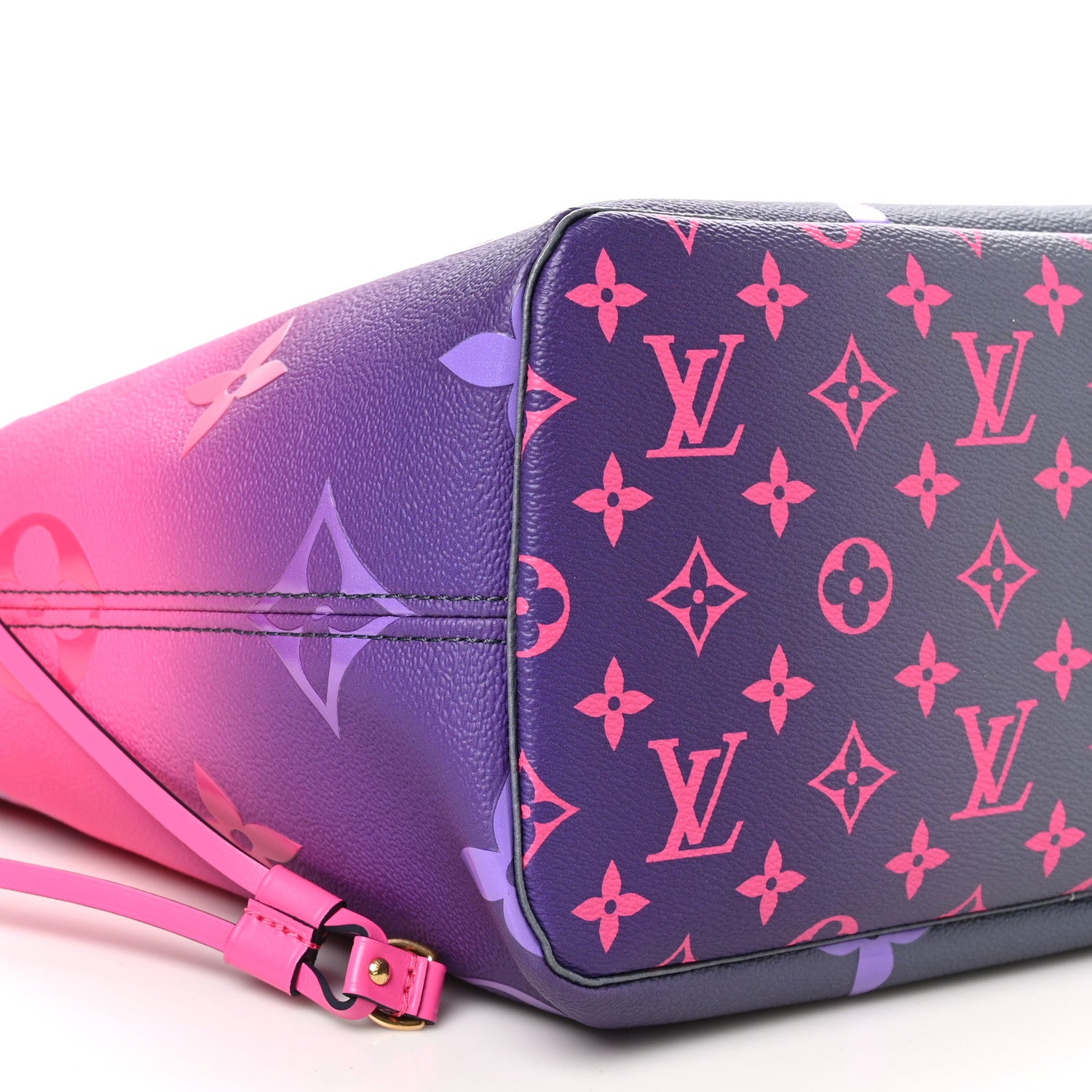 Louis Vuitton Monogram Giant Spring In The City Neverfull MM Midnight Fuchsia 9 of 10