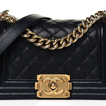 Chanel Caviar Quilted Small Boy Flap Black 8 of 11