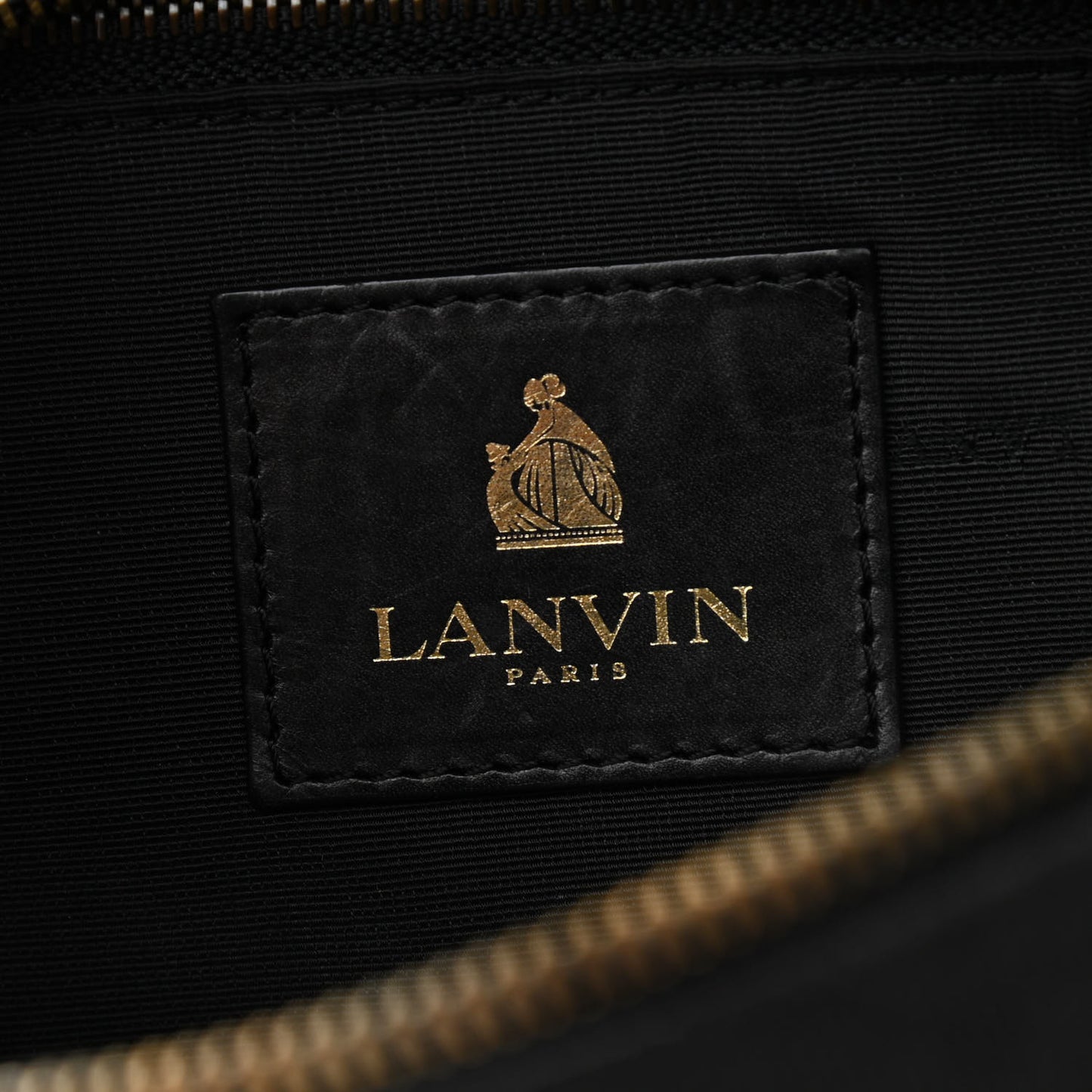 Lambskin Quilted Amalia Crossbody Bag Black