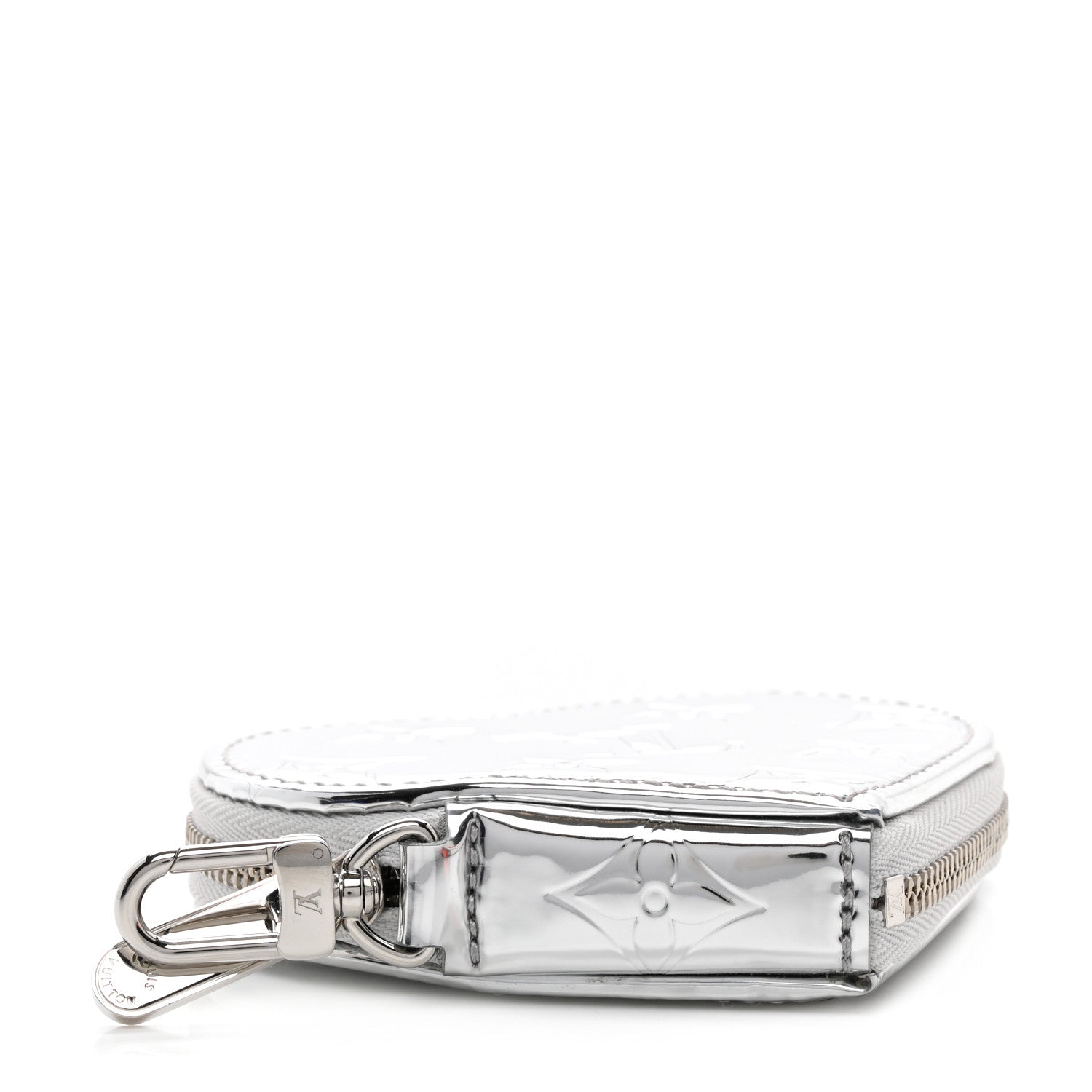 Louis Vuitton Monogram Mirror Heart Coin Purse Silver 4 of 6