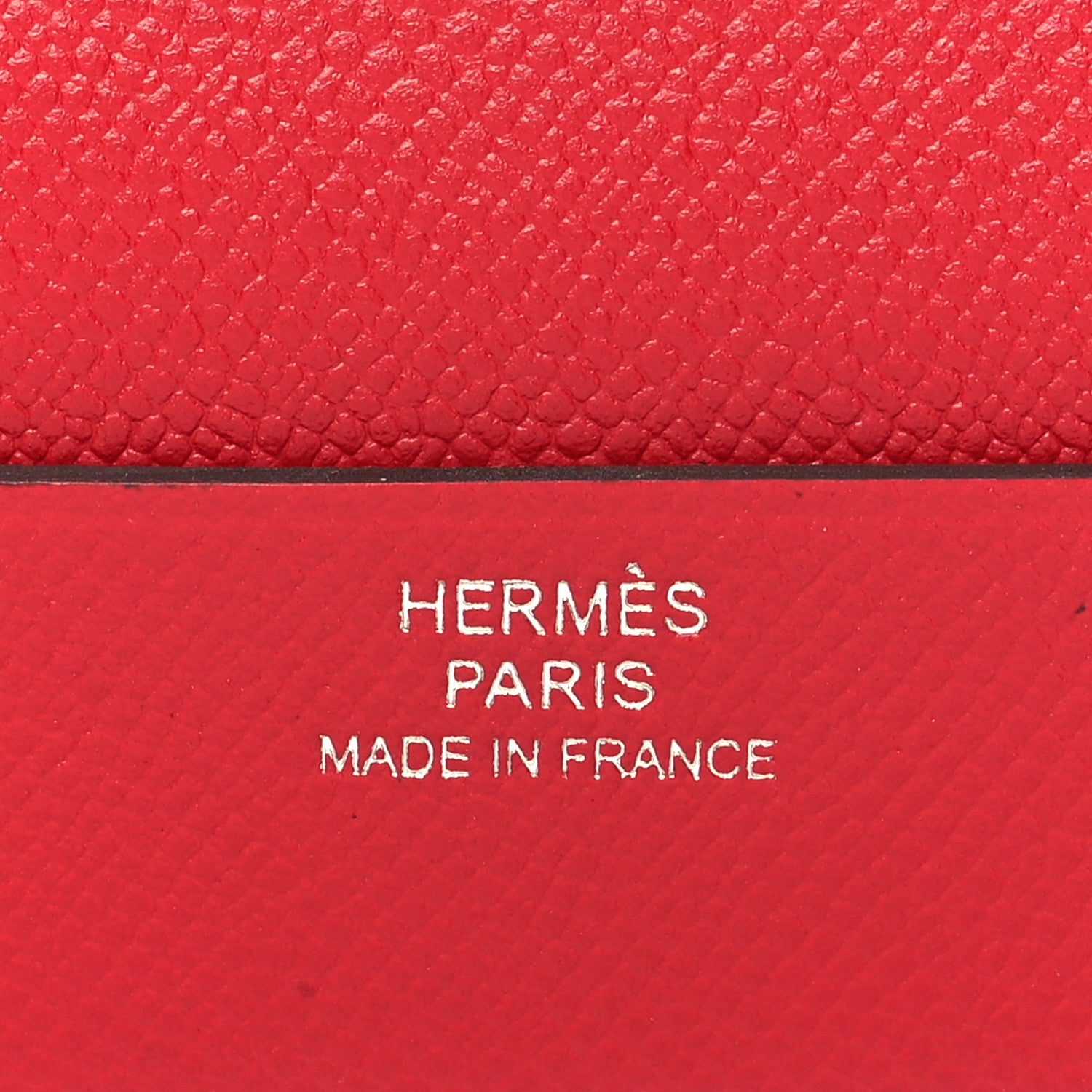 Hermes Grained Madame Calfskin Lipstick Case with Mirror Rouge Piment 8 of 10
