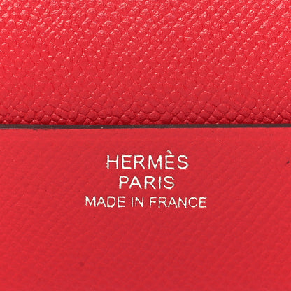 Hermes Grained Madame Calfskin Lipstick Case with Mirror Rouge Piment 8 of 10